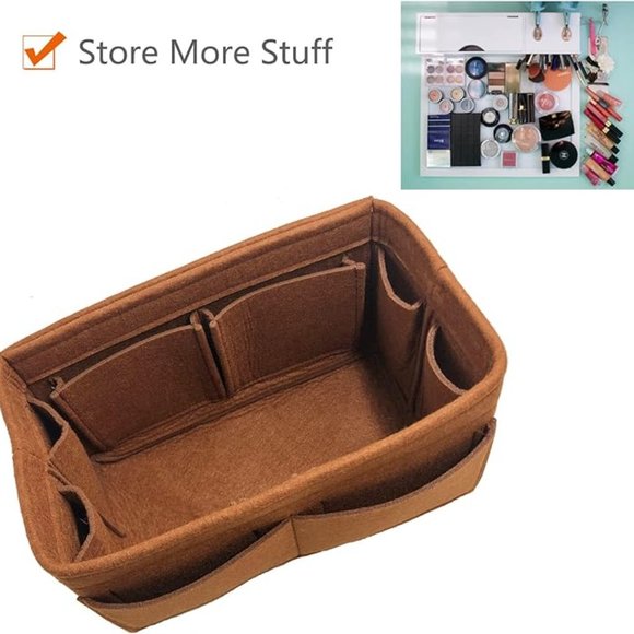 COPY - Purse Organizer Insert, Bag in Bag Felt Fabric Handbag Organizer - Picture 4 of 10